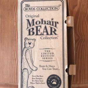 Mohair Bear. 12 inch jointed. Fitzgerald Q. Bearington